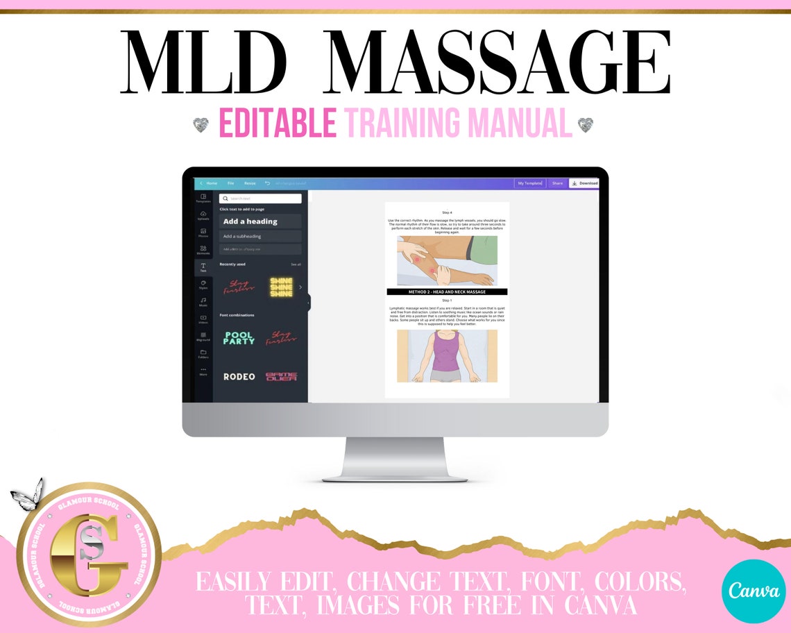 Manual Lymphatic Drainage Training Manual MLD Student Guide Etsy