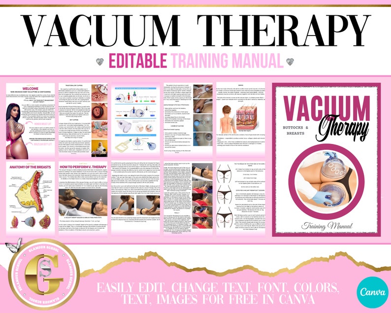 Body Contouring Vacuum Therapy Training Manual Student Class Etsy