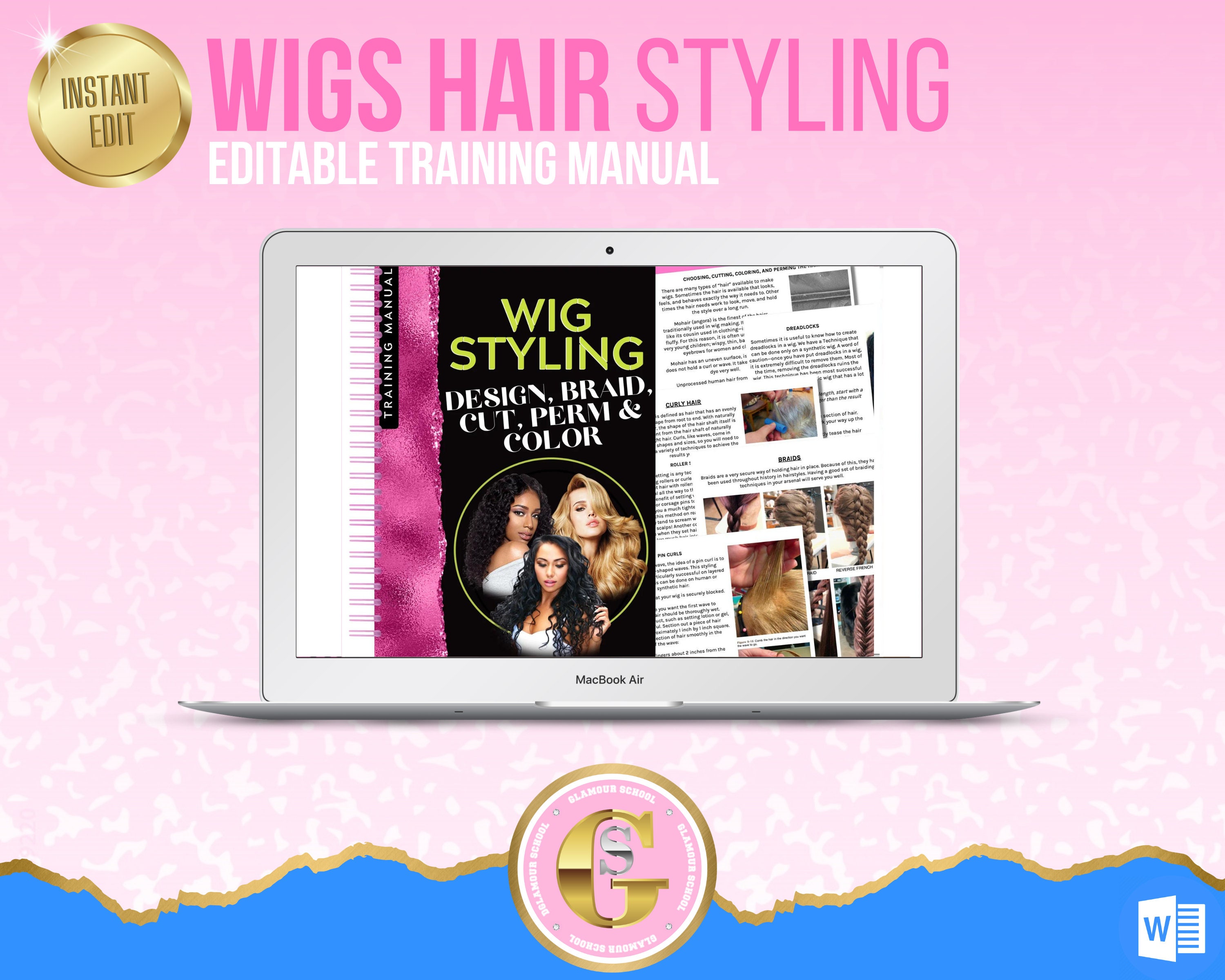 Wig Styling Training Manual Wig Cutting Wig Coloring Wig - Etsy Canada Wig Styling Training Manual Wig Cutting Wig Coloring Wig - Etsy Canada