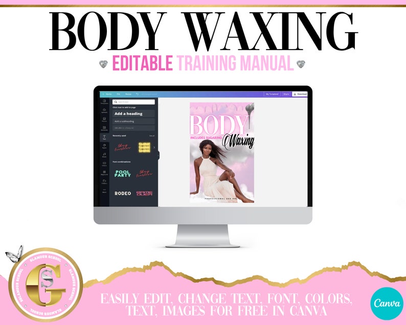 Waxing Training Manuals Female Waxing Full Body Waxing Etsy