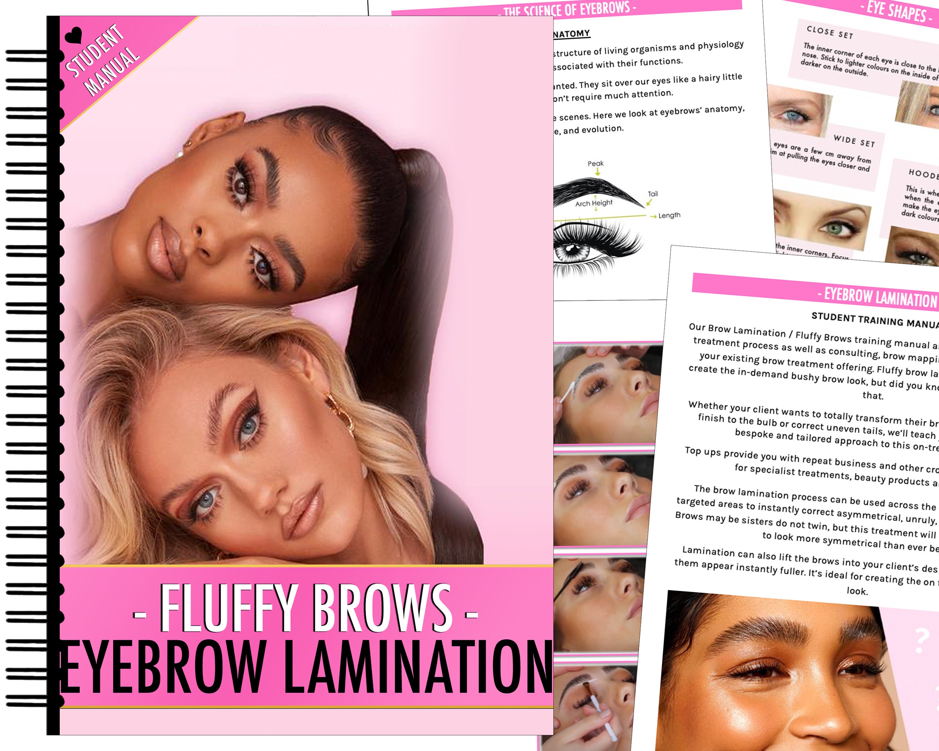 Brow Lamination Training Manual Eyebrows Lamination Etsy