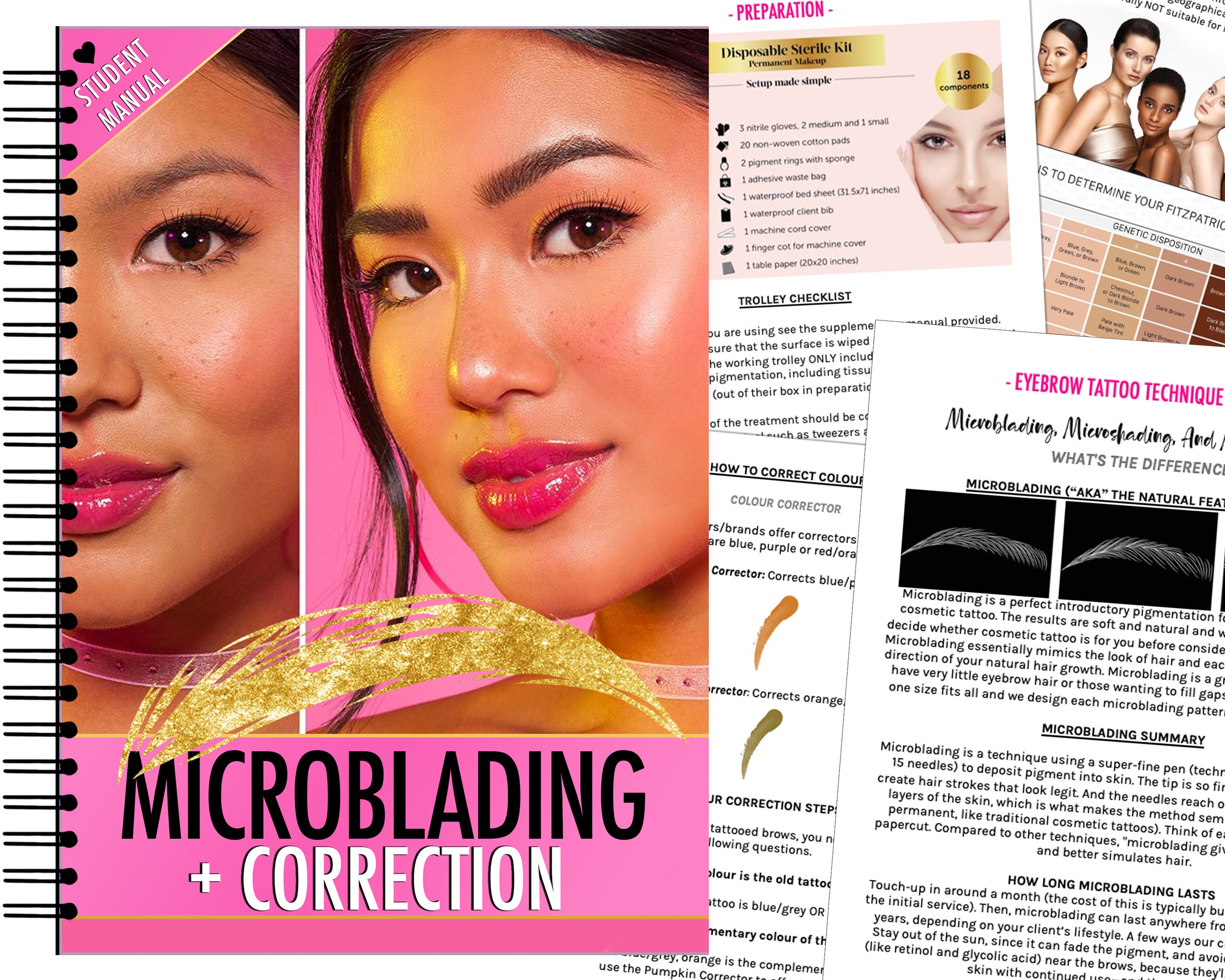 Permanent Makeup Non Invasive Microblading Ombre Powder Eyebrows Tattoo  Training
