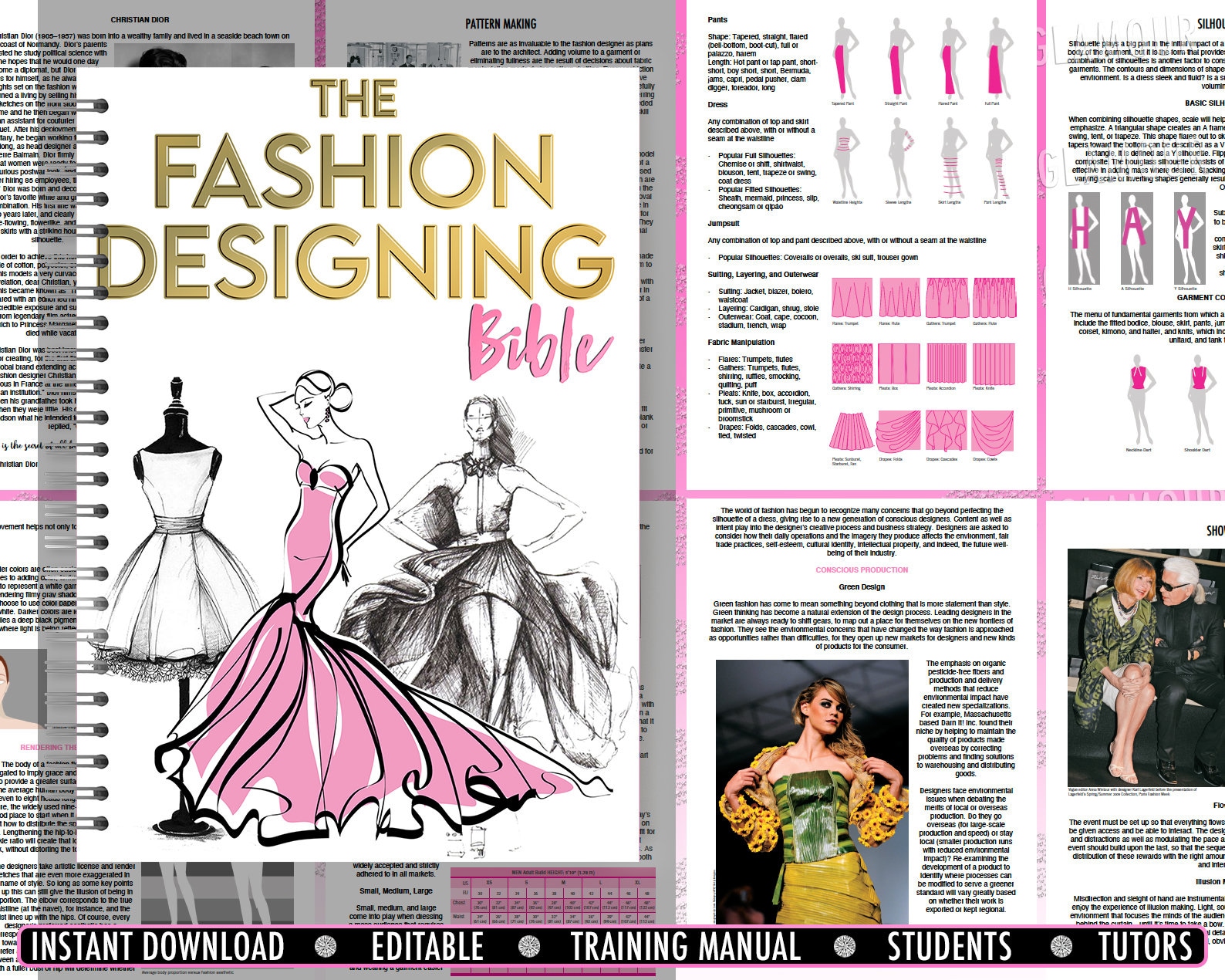Fashion Design Training Manual Fashion Designer Course Etsy