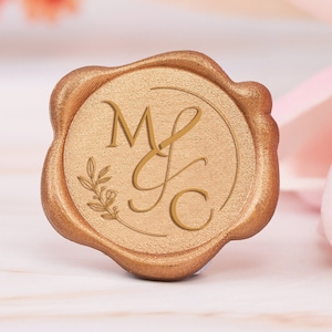 Kit timbro sigillo di cera personalizzato per invito a nozze , Arrivo in circa 5 giorni , Kit sigillo cera matrimonio , Kit timbro sigillo cera logo per matrimonio
