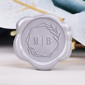 Personalisiertes Logo-Wachssiegel-Stempel für Hochzeitseinladung, Ankunft in etwa 5 Tagen, Initial-Wachsstempel-Kit, Benutzerdefiniertes Wachssiegel-Kit für Geschenk