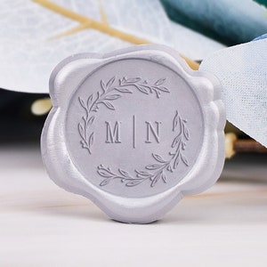 Benutzerdefiniertes Logo Wachssiegel Stempel für Hochzeitseinladung, Ankunft in etwa 5 Tagen, Personalisiertes erstes Wachsstempel-Kit, Logo-Wachsstempel individuell