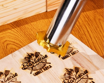 Custom branding iron for wood/burgers , Personalized wood burning stamp for wood diy, Electric wood branding iron , Wood stamp custom