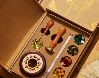 Kit de tampons de cire pour mariage personnalisé pour couples, jeu de tampons de cire pour couples personnalisés pour mariages, lettres, kit de tampons de cire pour logos personnalisés