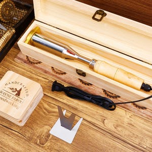 Benutzerdefinierte Brandeisen für die Holzbearbeitung, Jedes Logo kann angepasst werden, Elektrischer Holzbrandstempel, Signature Holz-Brandeisen Benutzerdefinierte