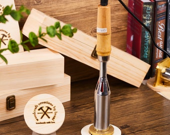 Holzstempel für die Holzbearbeitung , Jedes Logo graviert werden, Brandeisen für Holz , Holzstempel , Lederstempel