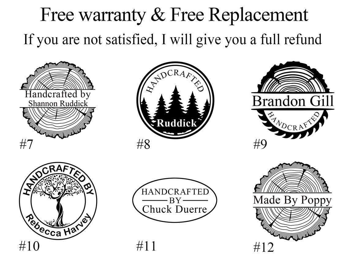 Custom Wood Burning Stamp for Woodworkers Personalized Etsy