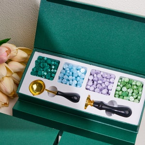 Benutzerdefiniertes Logo-Wachssiegel-Stempelset für Hochzeitseinladung, personalisierter Stempel, benutzerdefiniertes Wachssiegel-Kit für Geschenk, Ankunft in etwa 6-8 Tagen