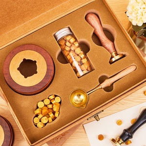 Benutzerdefinierte Wachssiegel Stempel Kit für Hochzeitseinladung, Ankunft in etwa 5 Tagen, Personalisierter Brief Wachs Stempel Kit, Logo Wachssiegel Stempel Brauch