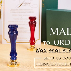 Sello de cera con logotipo personalizado para invitación de boda, llega en aproximadamente 5 días, kit de sello de cera de boda personalizado, kit de sello de cera con letras para regalo