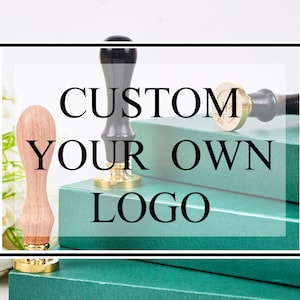 Kit de sello de sello de cera con logotipo personalizado para invitación de boda, llega en aproximadamente 5 días, sello de sello de cera con letras, sellos de cera personalizados para boda