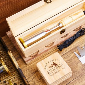 Individuelles Brandeisen für die Holzbearbeitung , Holzbrandstempel mit Gravur , Holzbrandstempel Hochzeit , Personalisiertes Brandeisen für die Holzarbeit