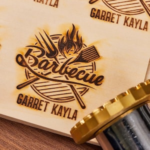 Custom wood burning stamp for wood/Burgers/BBQ , Any logo can be engraved, Electric wood branding iron custom, Wood stamp custom for dad