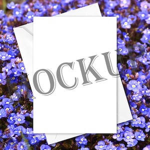 Grußkarten-Mockup-Bundle, um Ihre Karten zu präsentieren, 24 bunte Flora & Fauna-Texturbilder, JPG-Dateien, sofort downloadbar