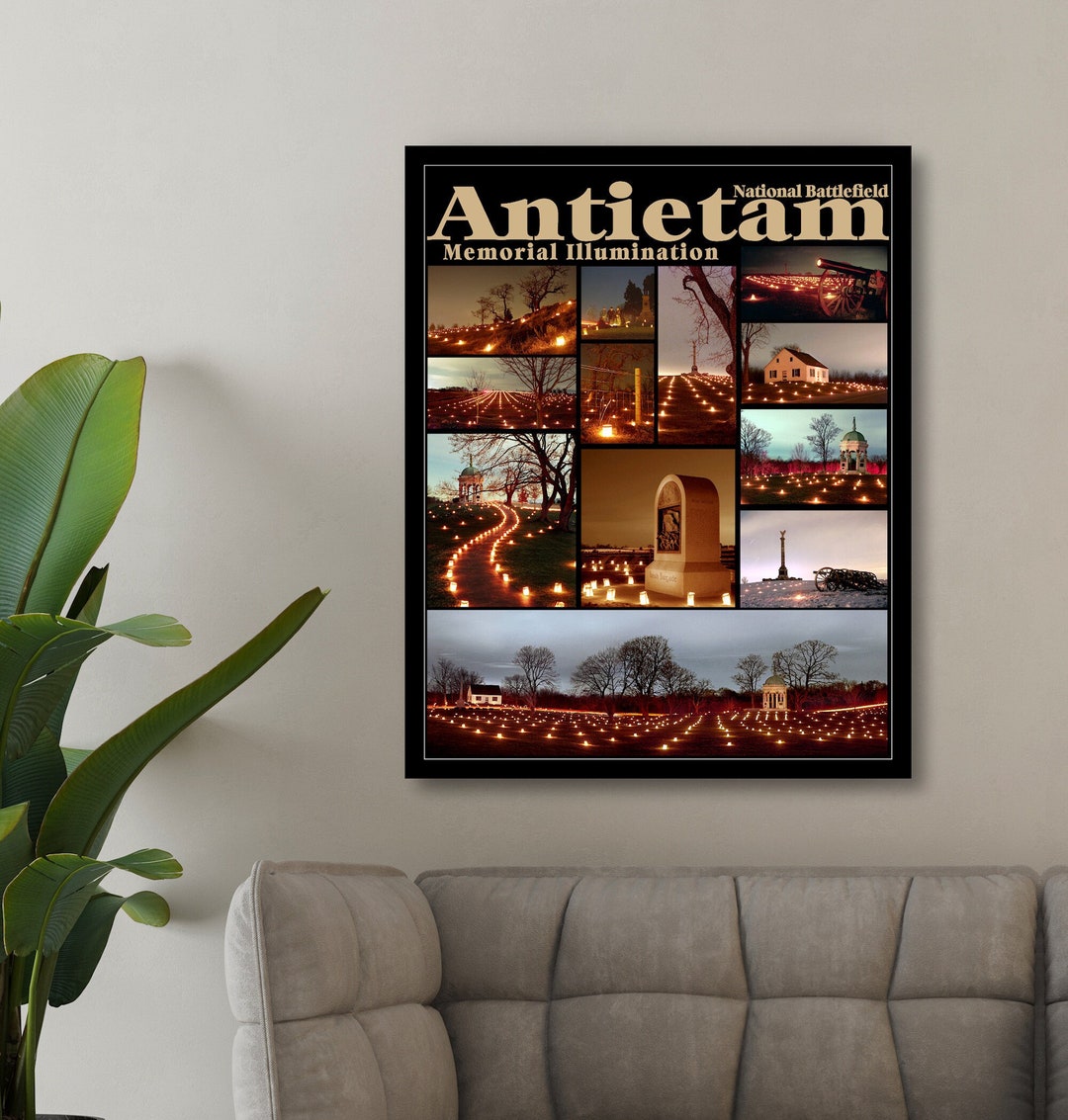 Antietam Illumination Poster American Civil War Makes a Etsy