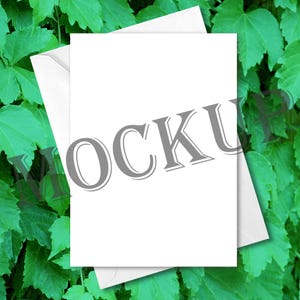 24 Grußkarten Mockups zum Zeigen Ihrer 13x18 Karten mit Bunten Flora & Fauna Fotos, JPG Dateien, Sofort Download