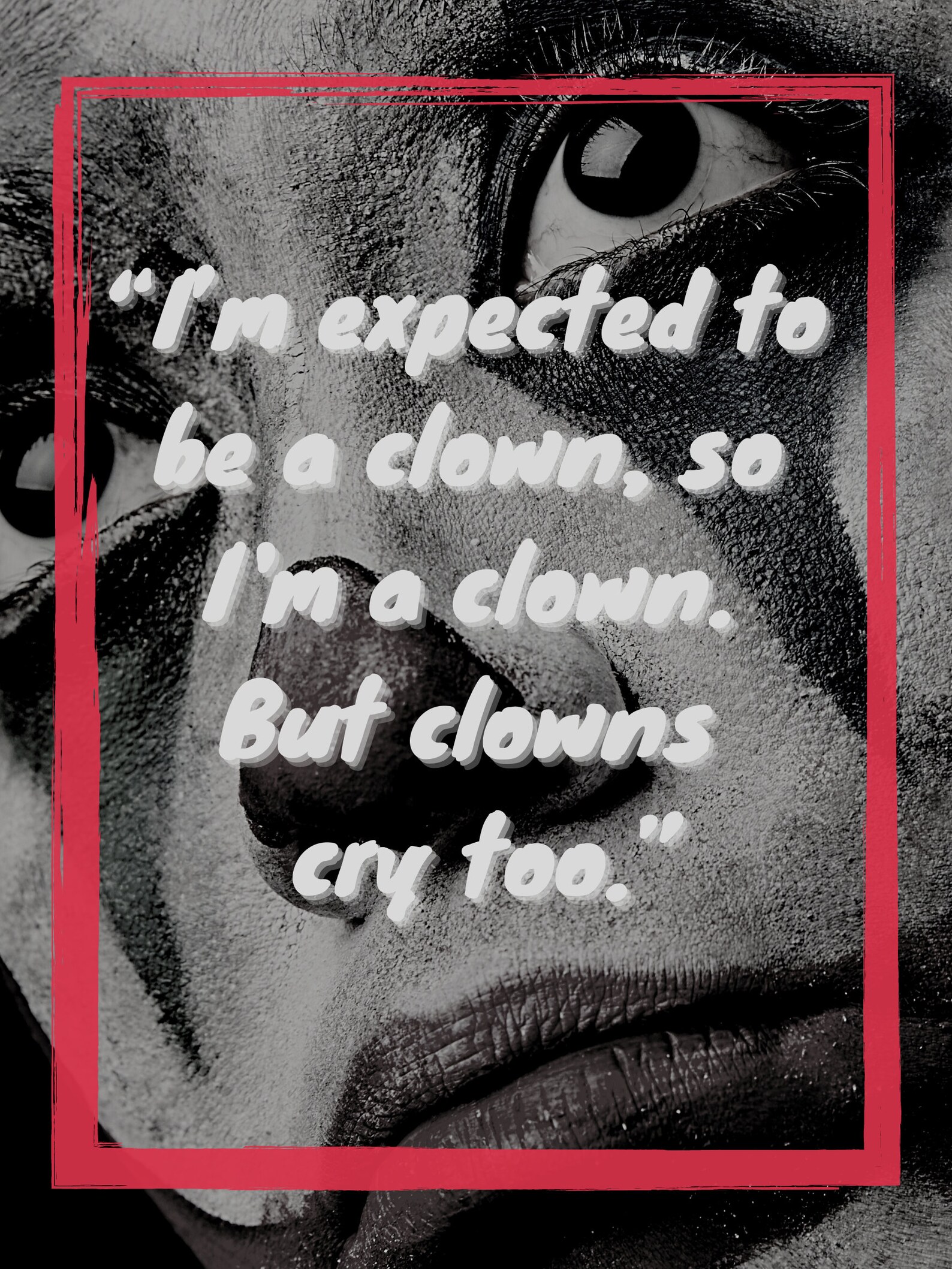 Affiche de citation de clown Etsy