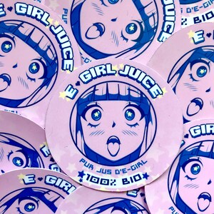 Stickers Autocollant E-girl Juice V2 | Water Résistant | Décoration pour ordinateur téléphone tablette