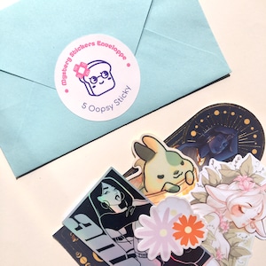 Enveloppe Mystère 5 Oopsy Stickers | Stickers avec défauts | Décoration pour ordinateur téléphone tablette