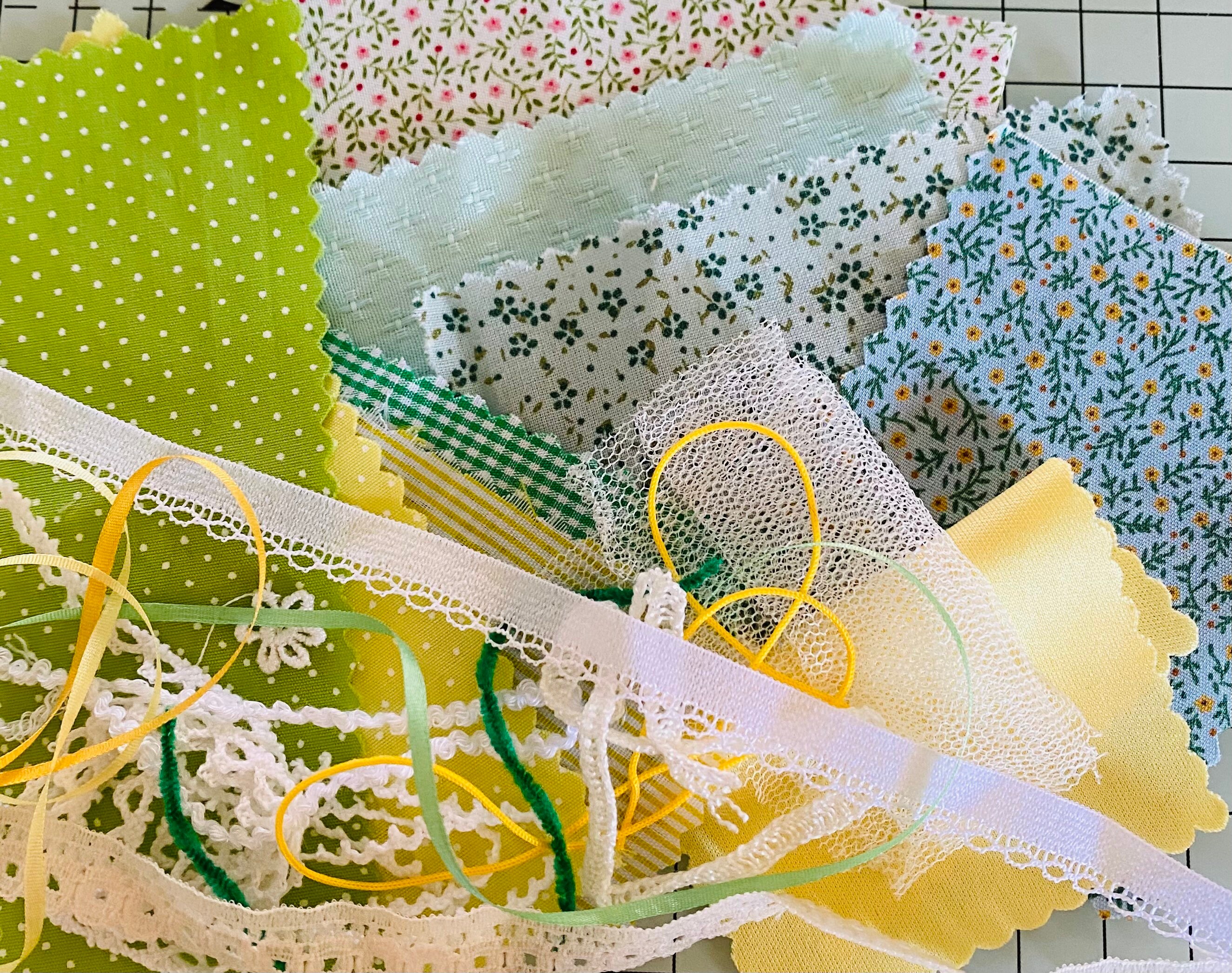 Miniature Print Fabric Lace and Trim Packs Etsy UK