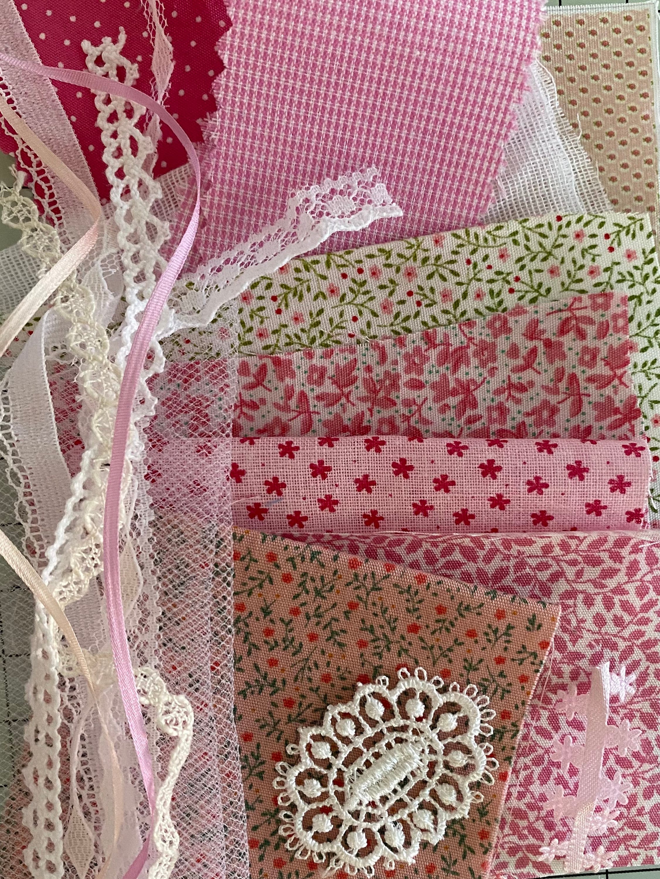 Miniature Print Fabric Lace and Trim Packs Etsy UK