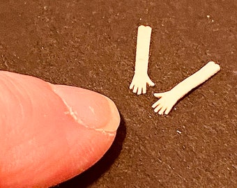 Leather gloves 1/48th scale miniature