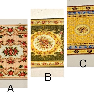 48th scale miniature rugs