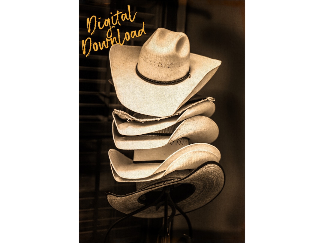 Cowboy Hats Stacked Print, Cowboy Hats Print, Cowboy Hats Photo