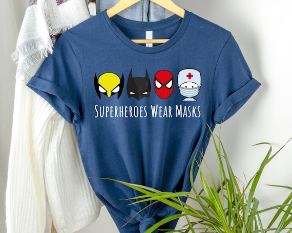 Superheroes Wear Masks Shirt Pediatric 