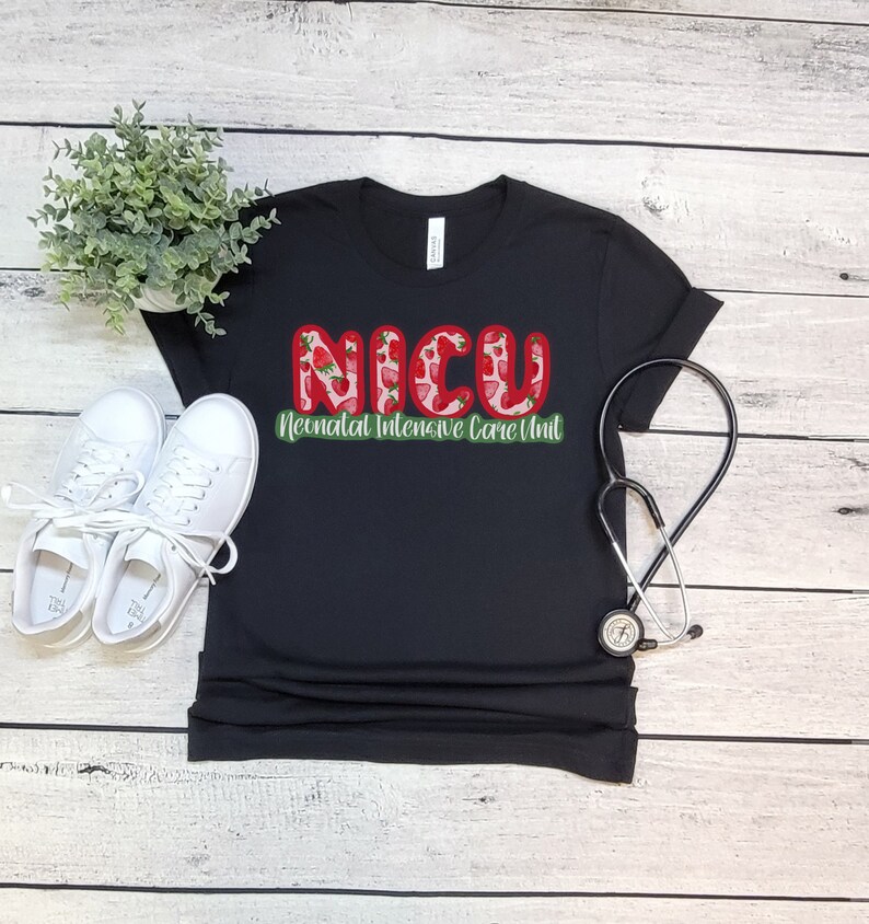 NICU Shirt, Neonatal Intensive Care Unit, Strawberry, Summer NICU Shirt, Neonatal ICU, Nicu Nurse, Child Life, Physical Speech Occupational image 2