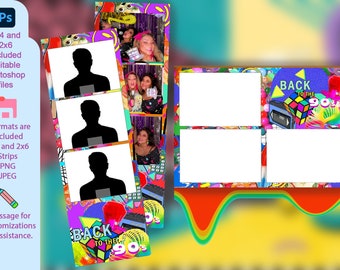 Back to the 90's Photobooth Template