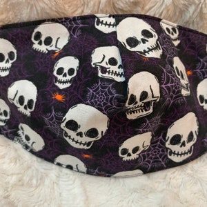 Glow in the dark skulls mask