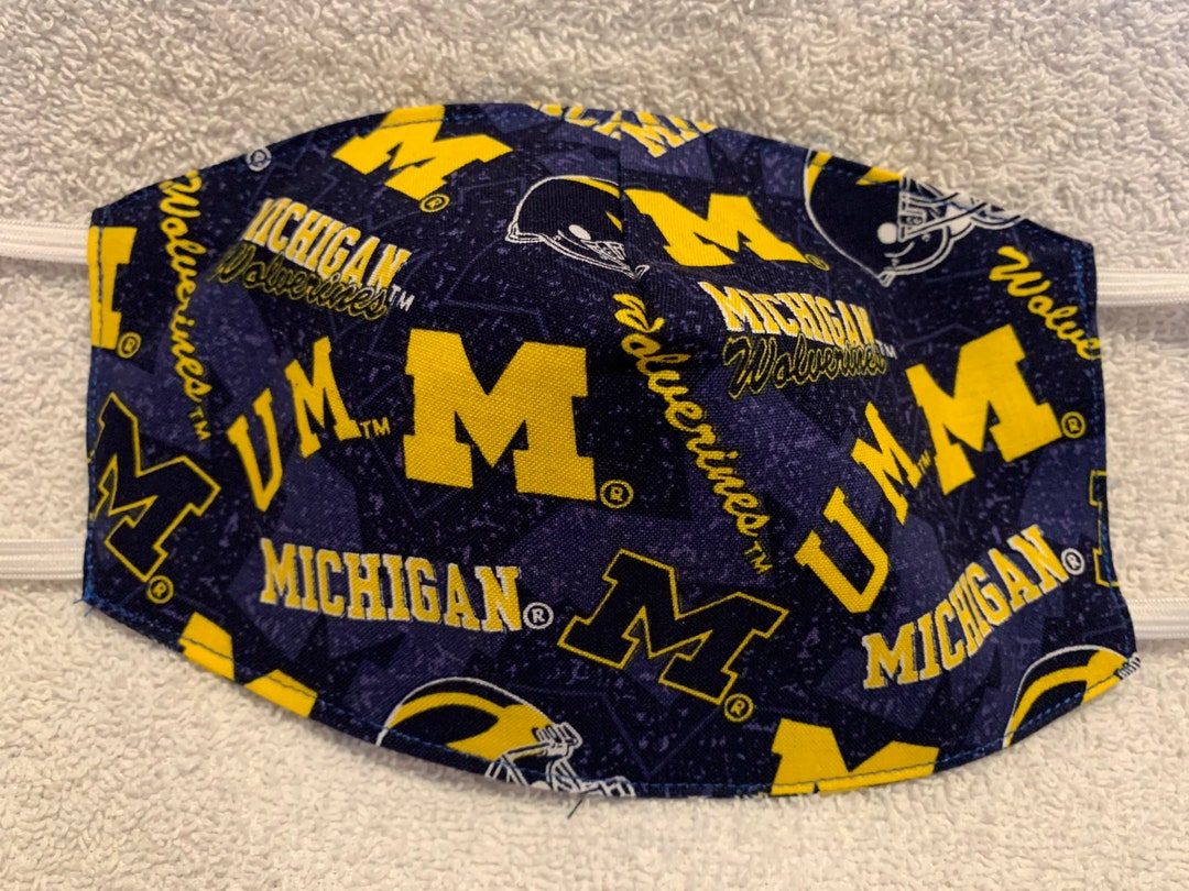 University of Michigan Mask Etsy