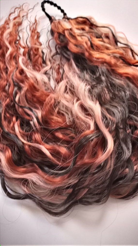 Red Hair Extension curly Hair Extensions Festival Hair - Etsy