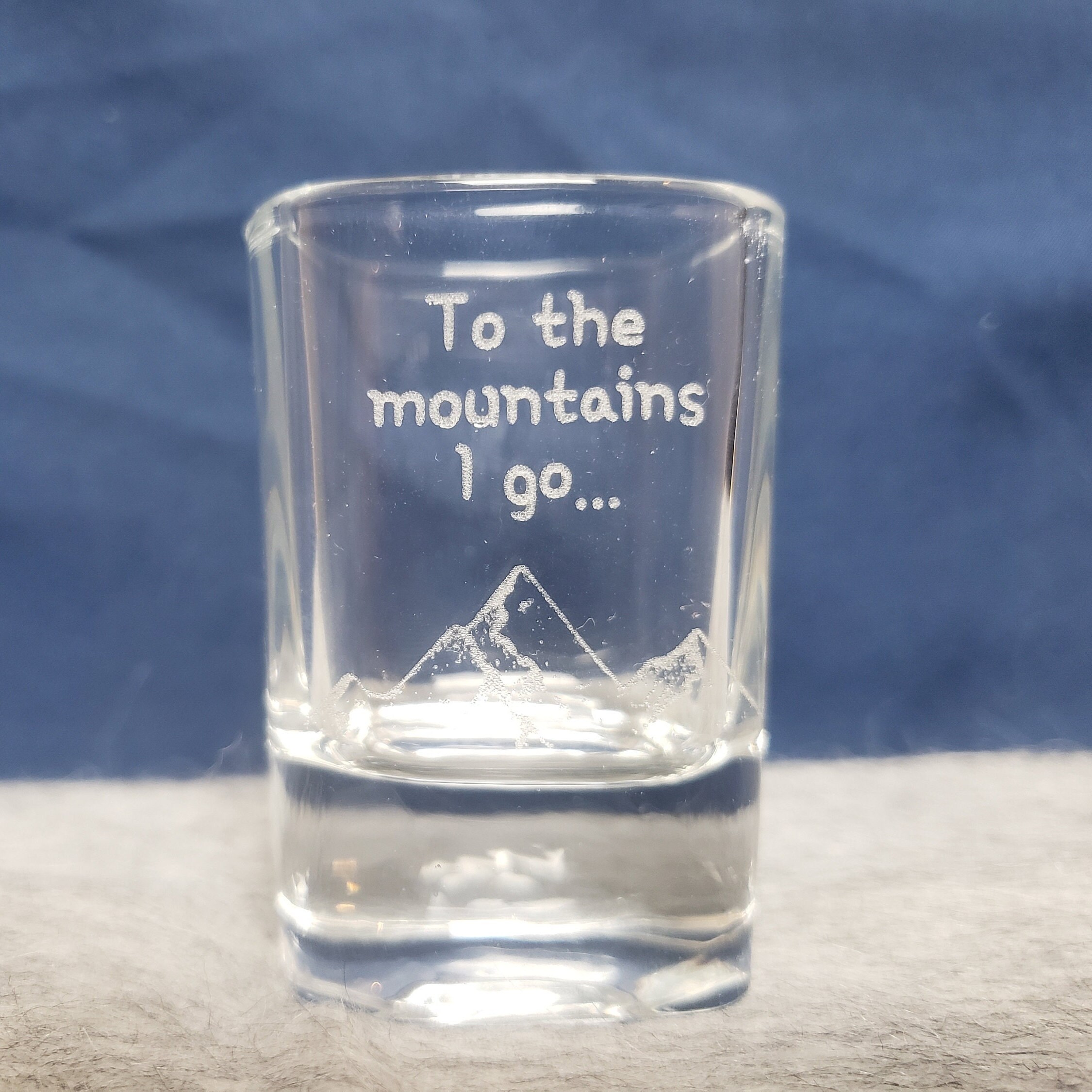 Yeti Mountain Scene Shot Glass
