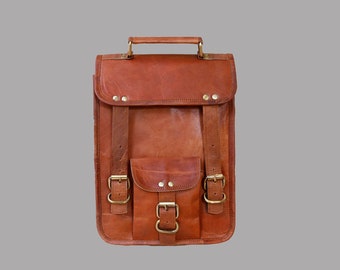 Leather satchel I-pad Messenger Bag for men and women