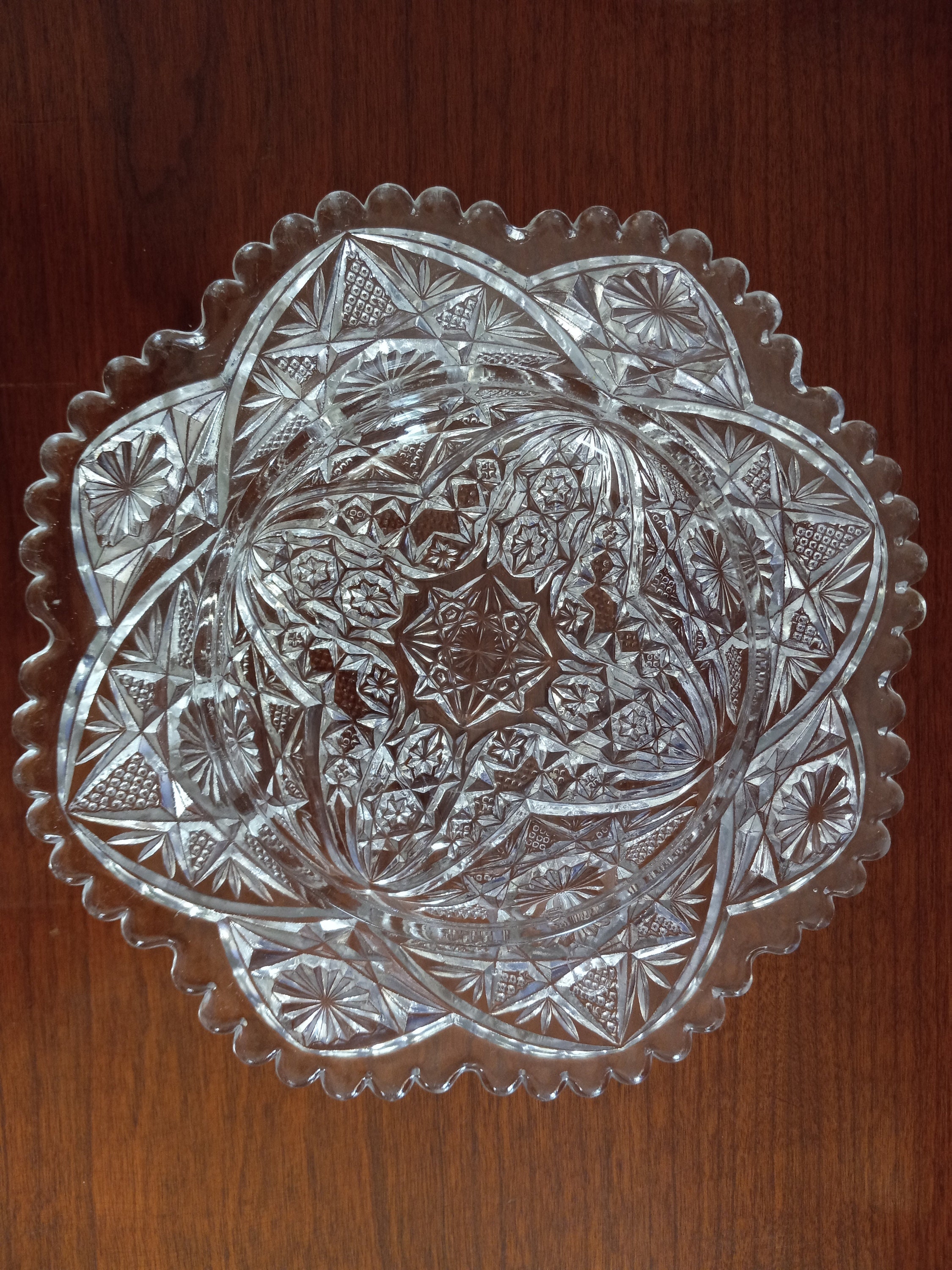 Vintage Round Butter Dish Crystal Cheese Dish Etsy