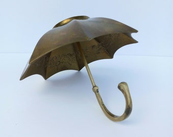 Brass Umbrella Candy Dish - Brass Decor