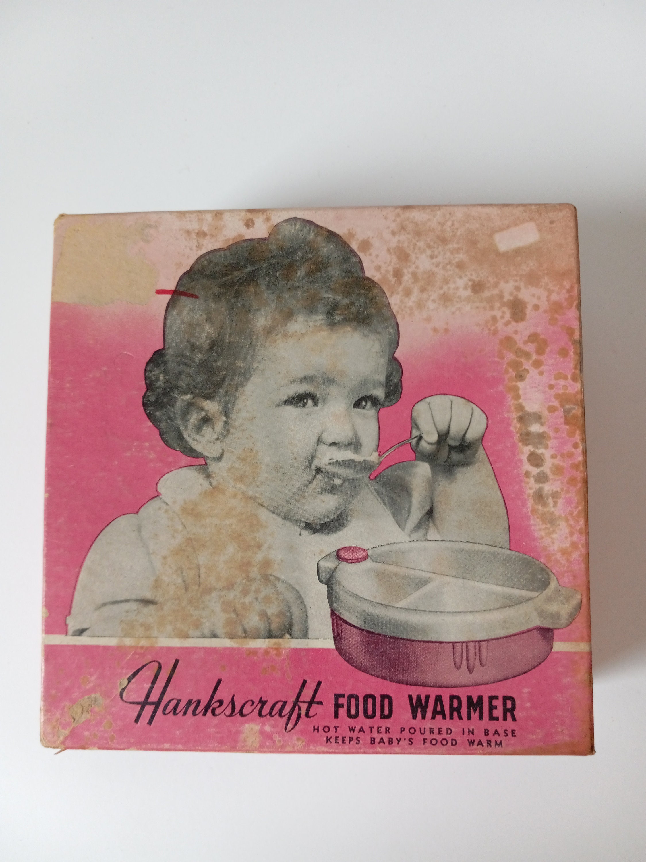 Hankscraft Pink Baby Food Warmer With Box Vintage Dish Divided Etsy