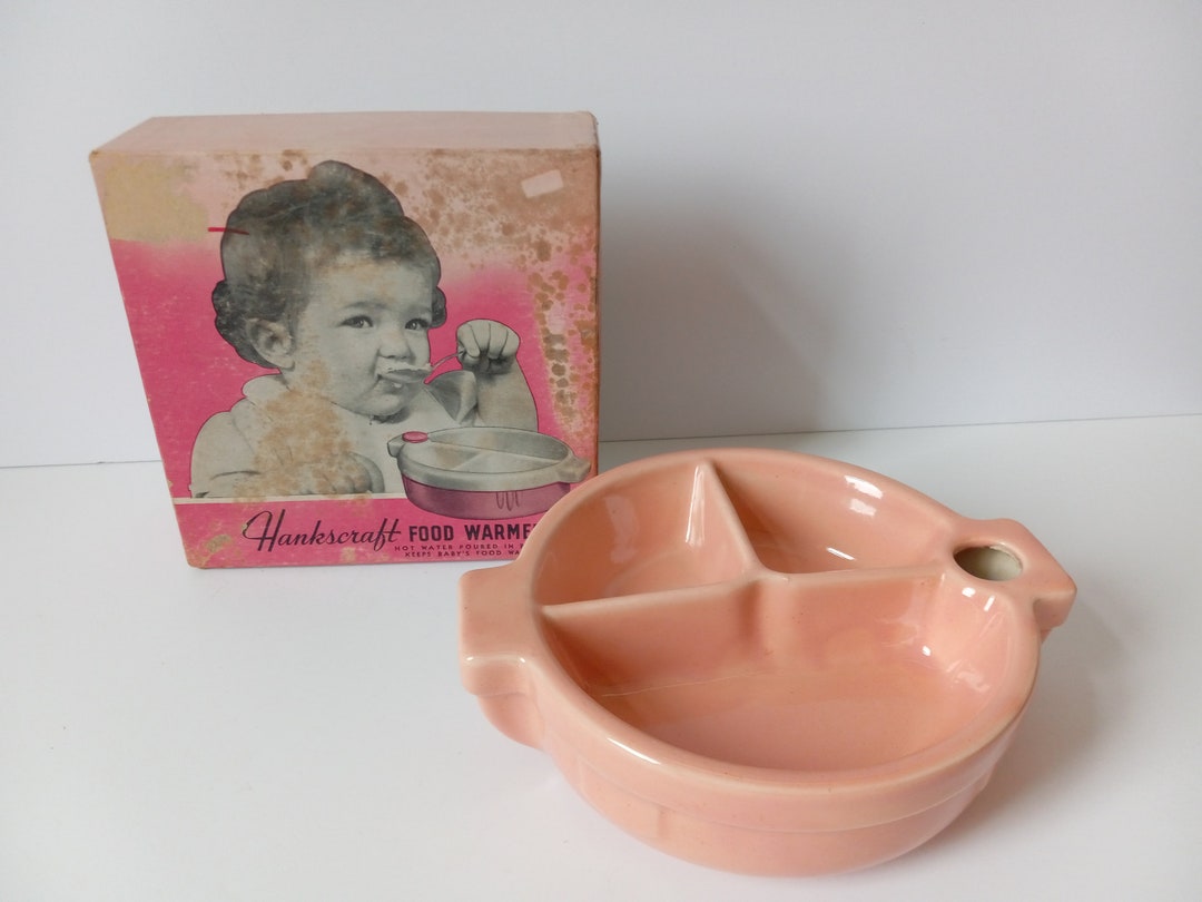 Hankscraft Pink Baby Food Warmer With Box Vintage Dish Divided Etsy