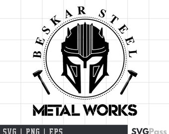 Star Wars Armorer Beskar Steel SVG | Cricut & Silhouette Cut File