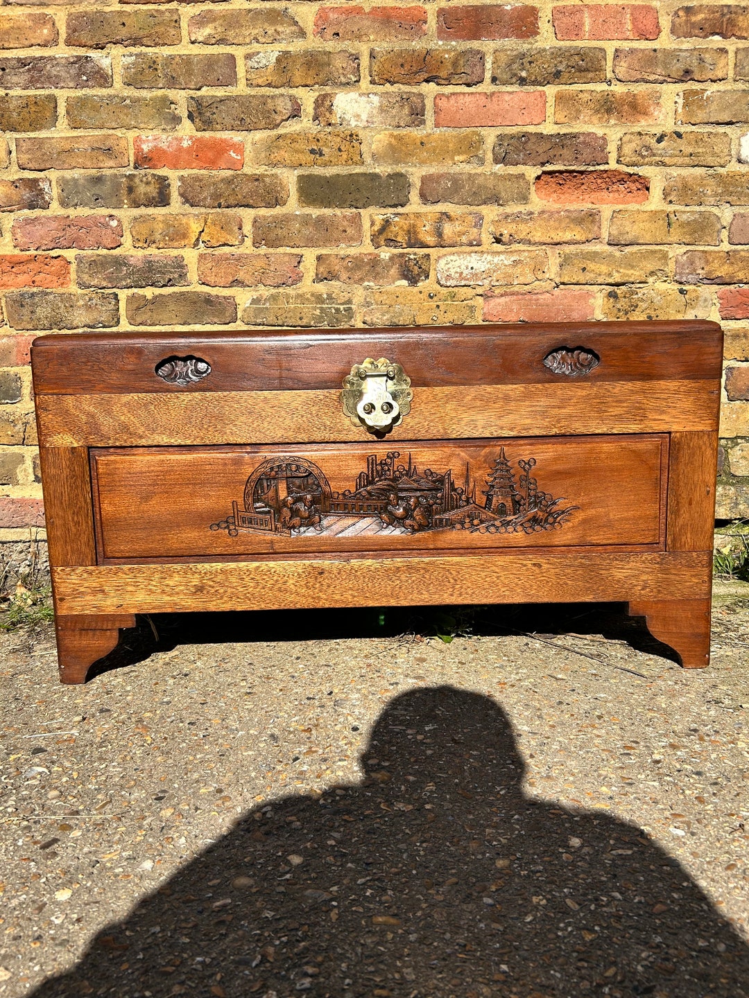 Early 20th Century Antique Chinese Carved Camphor Wood Trunk - Etsy Hong Kong
