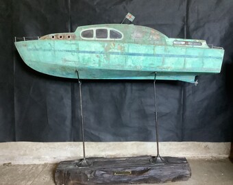 Vintage Model Boat - Etsy Australia
