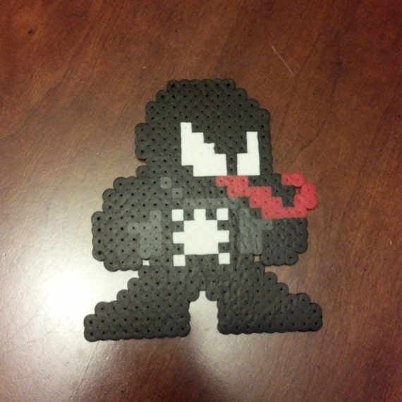 Venom Marvel perler bead sprite Megaman style