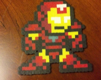 Iron Man Marvel Perler Bead Sprite – Megaman-Stil