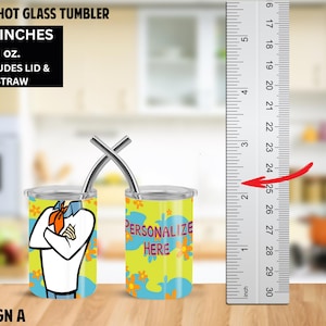 Cartoon Villain Stainless Steel Mini Tumbler: Personalized Kids Gift